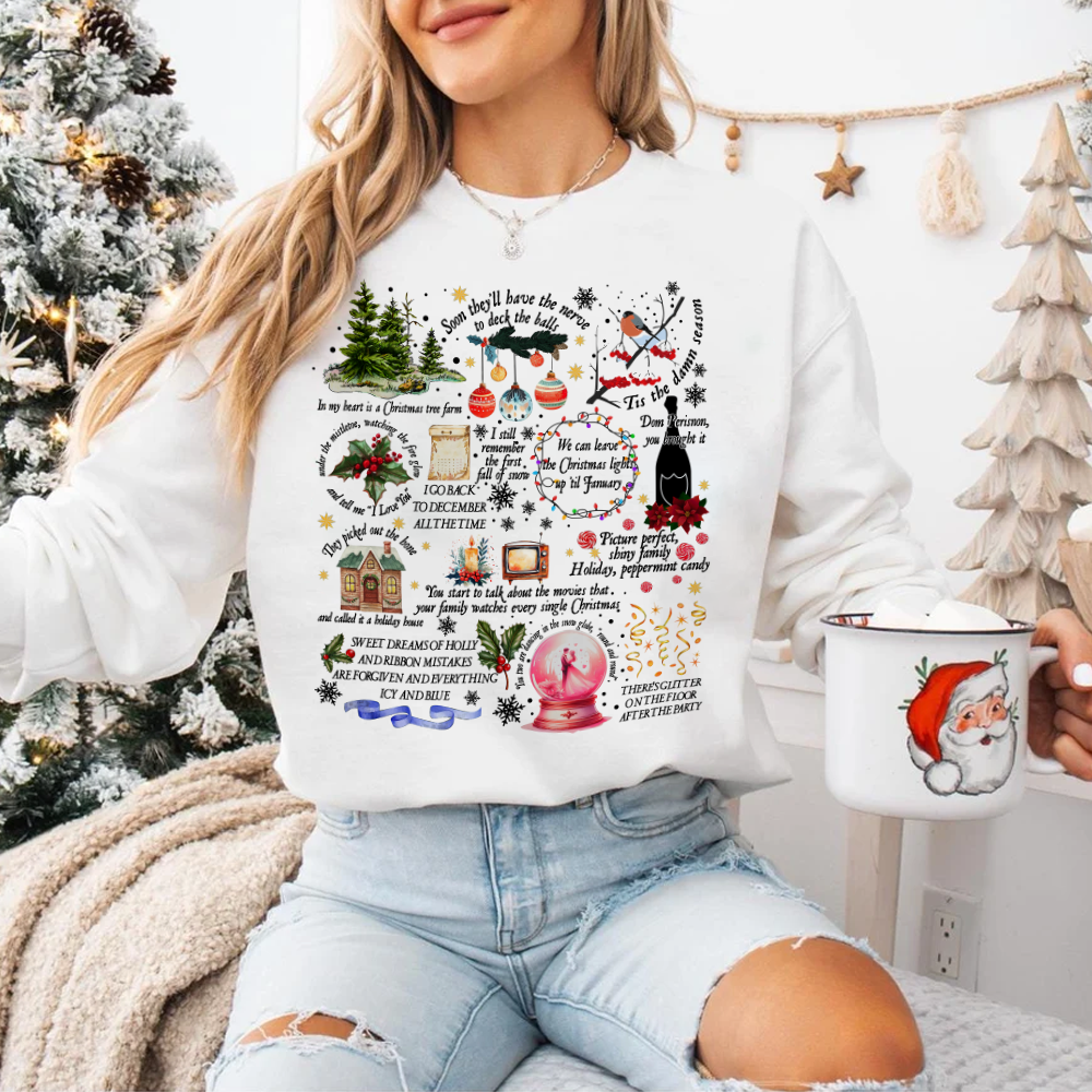 Festive Christmas Fan Sweatshirt - Perfect Holiday Gift Shirts PopCulturePrints
