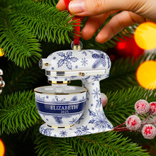 Load image into Gallery viewer, Baking Mixer Christmas Ornament - Personalized Gift for Bakers Ornament PopCulturePrints
