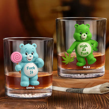 Load image into Gallery viewer, Funny Cartoon Bear Whiskey Glass - Perfect Personalized Gift for Cartoon Lovers Whiskey Glass PopCulturePrints

