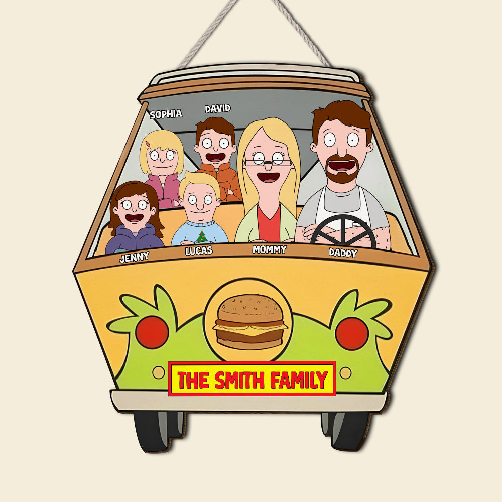 Personalized Family Wood Sign - The Smith Family Edition Wood Sign PopCulturePrints