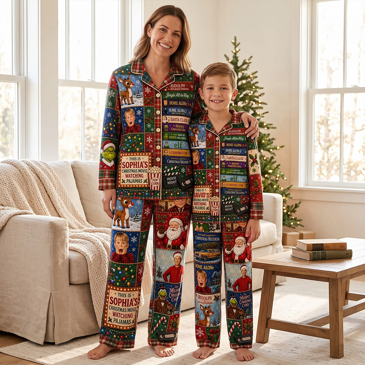 Holiday Cheer Family Pajama Set - Personalized Gift For Christmas 04NATN070926 Pajama Set PopCulturePrints