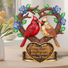 Load image into Gallery viewer, Always Loved, Never Forgotten - Personalized Memorial Acrylic Plaque for Mom &amp; Dad Shaped Plaques PopCulturePrints
