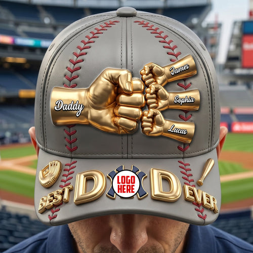 Best Dad Ever - Personalized Dad Squad Athletic Club Classic Cap Caps PopCulturePrints