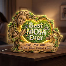 Load image into Gallery viewer, Best MOM Ever - Personalized Forest Mom Acrylic Light Box - Unique Gift for Mom, Grandma &amp; Loved Ones Light Box PopCulturePrints

