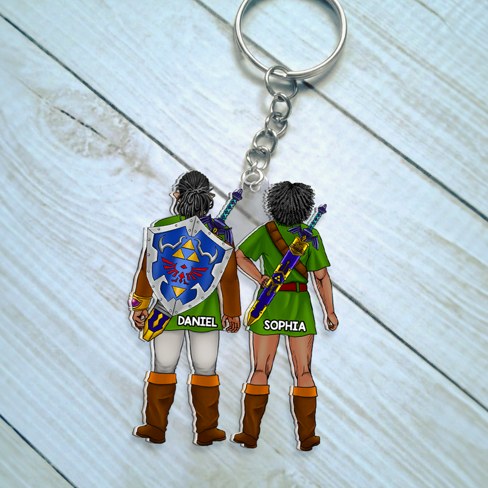 Personalized Couple Keychain - Custom Character Design for Jack & Jenny Keychains PopCulturePrints