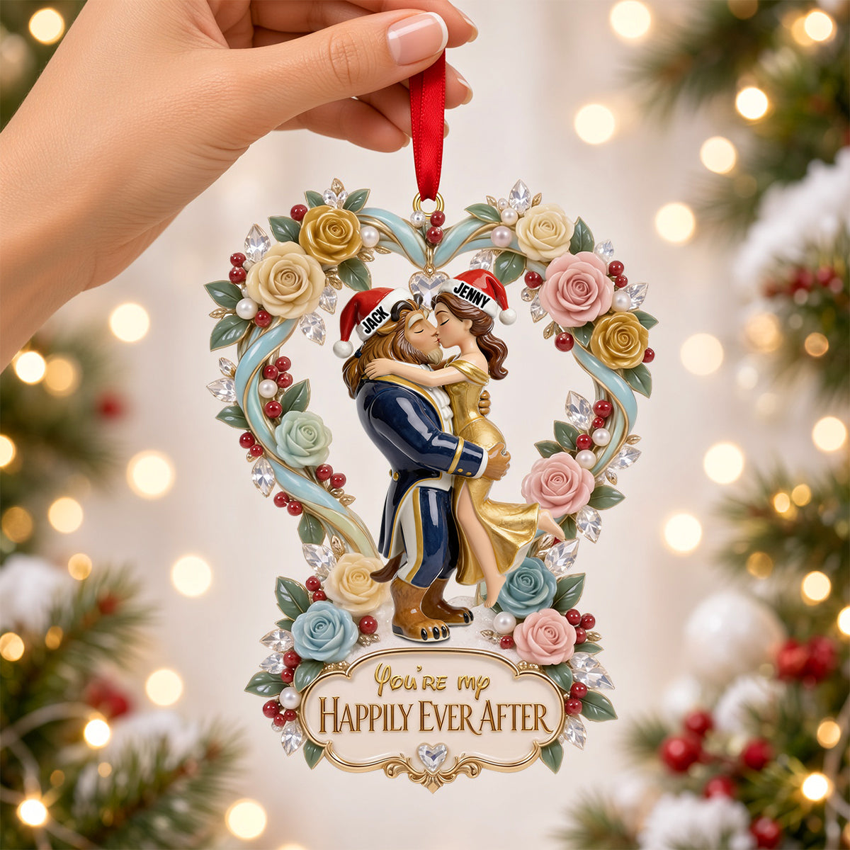 You're My Happily Ever After Christmas Ornament - Personalized Gifts for Couples