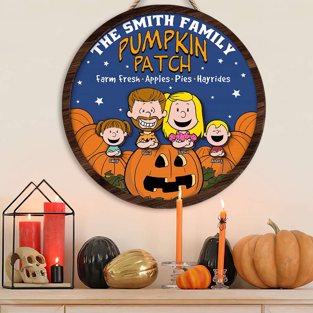 Personalized The Smith Family Pumpkin Patch Sign