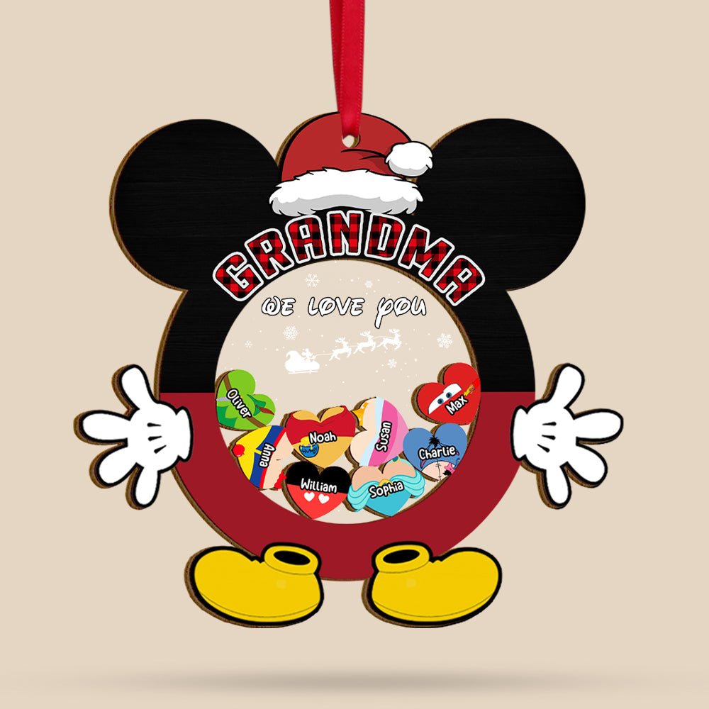 Custom Grandma Christmas Ornament - Magical Love Design Ornament PopCulturePrints