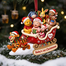 Load image into Gallery viewer, “Celebrate Baby's First Christmas with Joy!” - Personalized Acrylic Ornament for Kids Ornament PopCulturePrints

