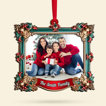 Load image into Gallery viewer, Personalized Family Christmas Photo Ornament
