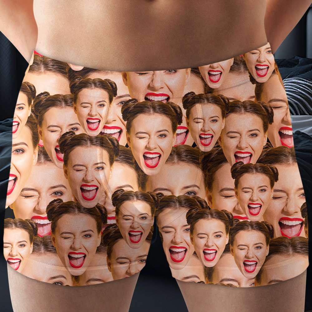 Personalized Photo Men's Boxer - Unique Gifts for Him Boxer Briefs PopCulturePrints
