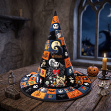 Load image into Gallery viewer, “Embrace the Spooky Spirit!” Personalize Your Dramatic Halloween Night Quilted Witch Hat - Perfect Gift for Family and Friends
