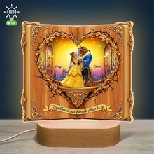 Load image into Gallery viewer, Together is Our Favorite Place to Be - Enchanted Couple Book LED Light - Personalized Gift for Couples Led Night Light PopCulturePrints
