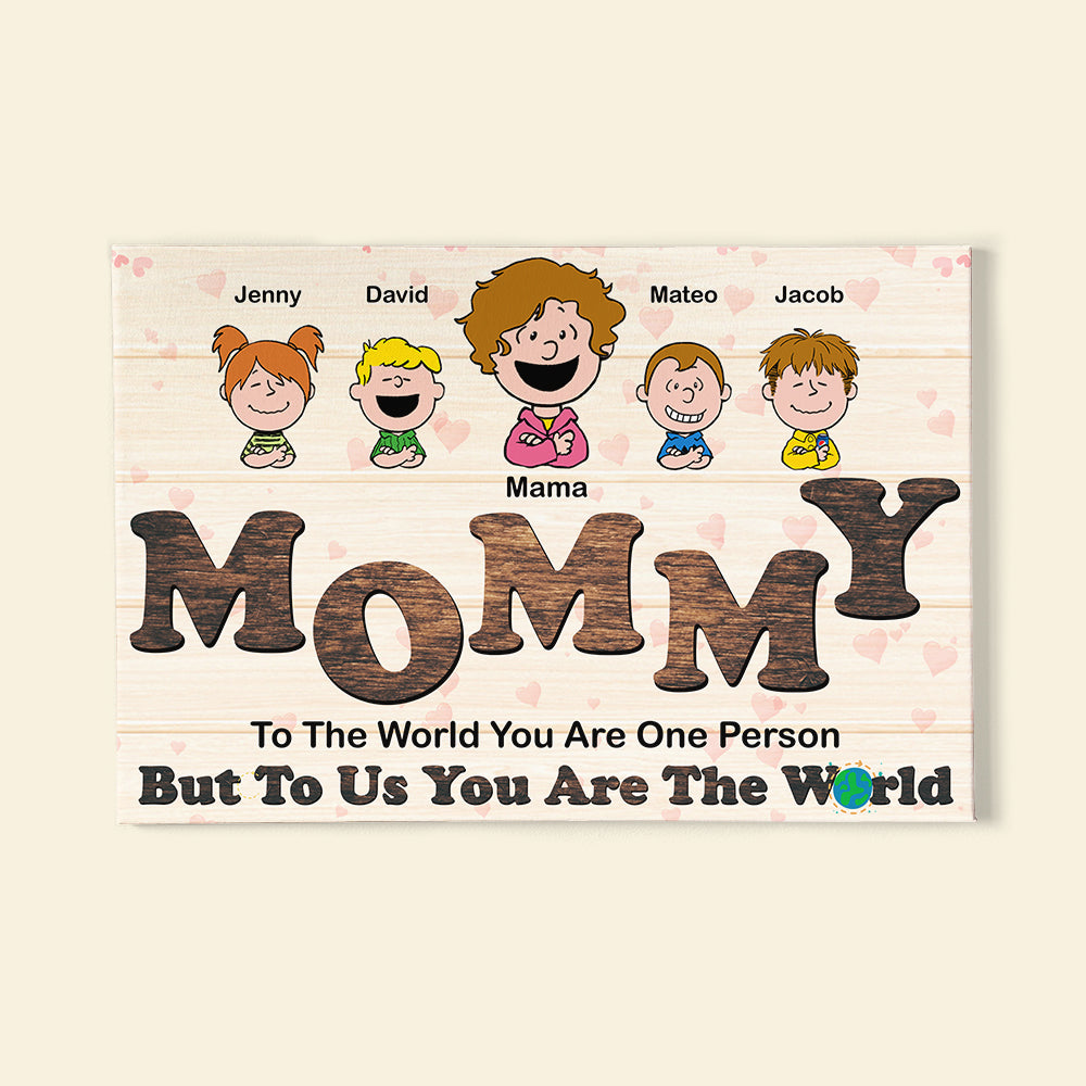 Personalized Mommy Canvas - Heartfelt Family Gift Poster & Canvas PopCulturePrints