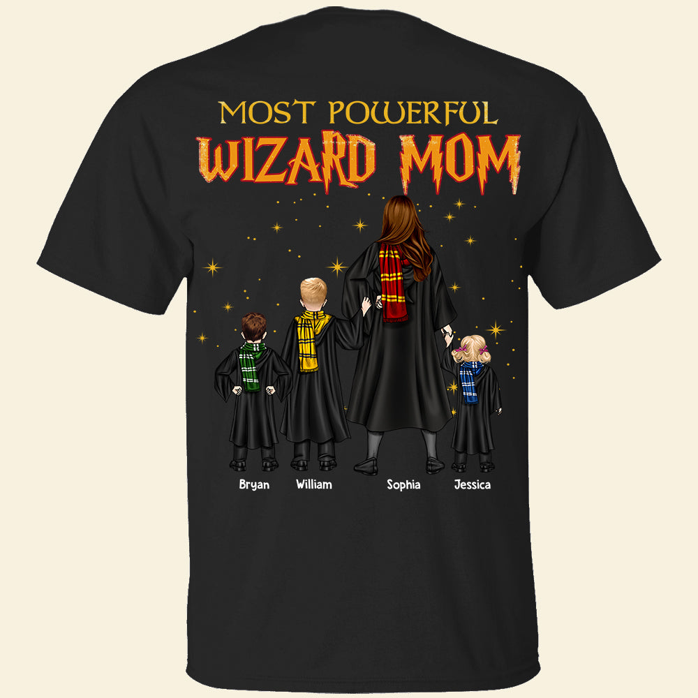 Most Powerful Wizard Mom Personalized T-Shirt