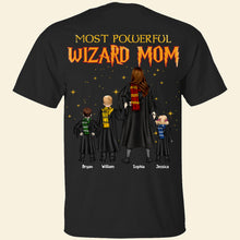 Load image into Gallery viewer, Most Powerful Wizard Mom Personalized T-Shirt
