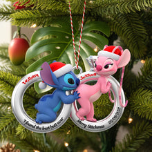 Load image into Gallery viewer, I Found the Best Butt Ever - Personalized Alien Couple Christmas Ornament Ornament PopCulturePrints
