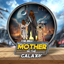 Load image into Gallery viewer, The Best Mother in the Galaxy - Personalized Gifts for Mom Shaped Plaques PopCulturePrints
