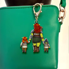 Load image into Gallery viewer, A Token of Love: Personalized Mom &amp; Her Little Ones Keychain - Gift for Mom, Grandma, and More Keychains PopCulturePrints
