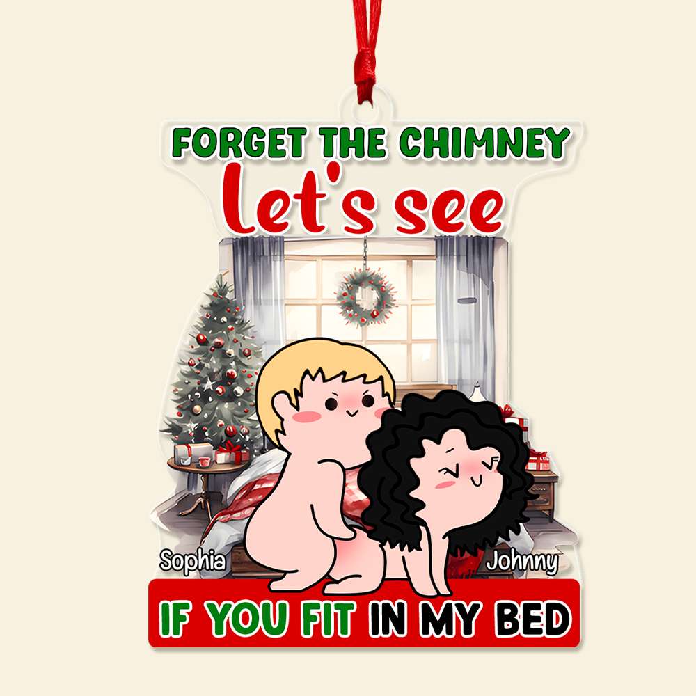 Personalized Fun Couple Christmas Ornament - Unique Holiday Gift & Valentine's Day Gifts Ornament PopCulturePrints