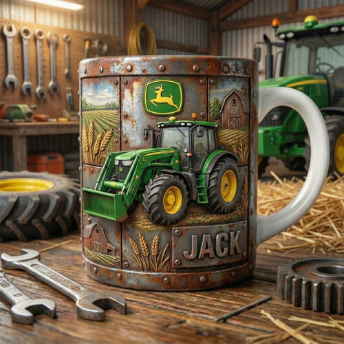 Custom Tractor Mug - Personalized Gifts for Farmers Coffee Mug PopCulturePrints