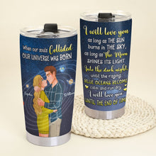 Load image into Gallery viewer, Personalized Couple Tumbler - Til The End Love Gift Tumbler Cup PopCulturePrints
