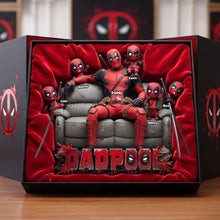 Load image into Gallery viewer, “Celebrate Dad with Hero Squad!” - Personalized Dad Acrylic Plaque - Perfect Gift for Dads and Grandpas Shaped Plaques PopCulturePrints
