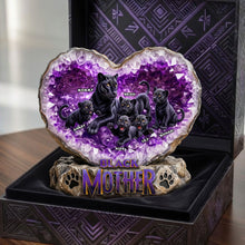 Load image into Gallery viewer, “The Heart of a Panther: Celebrate Your Mom!” - Powerful Panther Mom Acrylic Plaque - Personalized Gift for Moms and Grandmas Shaped Plaques PopCulturePrints
