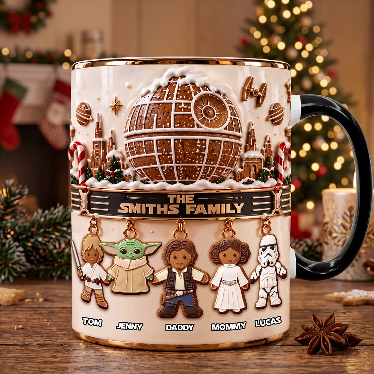 Ginger Bread Christmas Coffee Mug - Personalized Gift for Family and Friends Coffee Mug PopCulturePrints