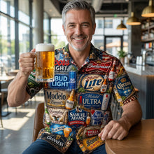 Load image into Gallery viewer, Cheers to Good Times! Personalized Hawaiian Shirt - Custom Gifts for Beer Lovers
