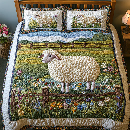 Charming Sheep Lovers Quilt Bedding Set Blanket PopCulturePrints