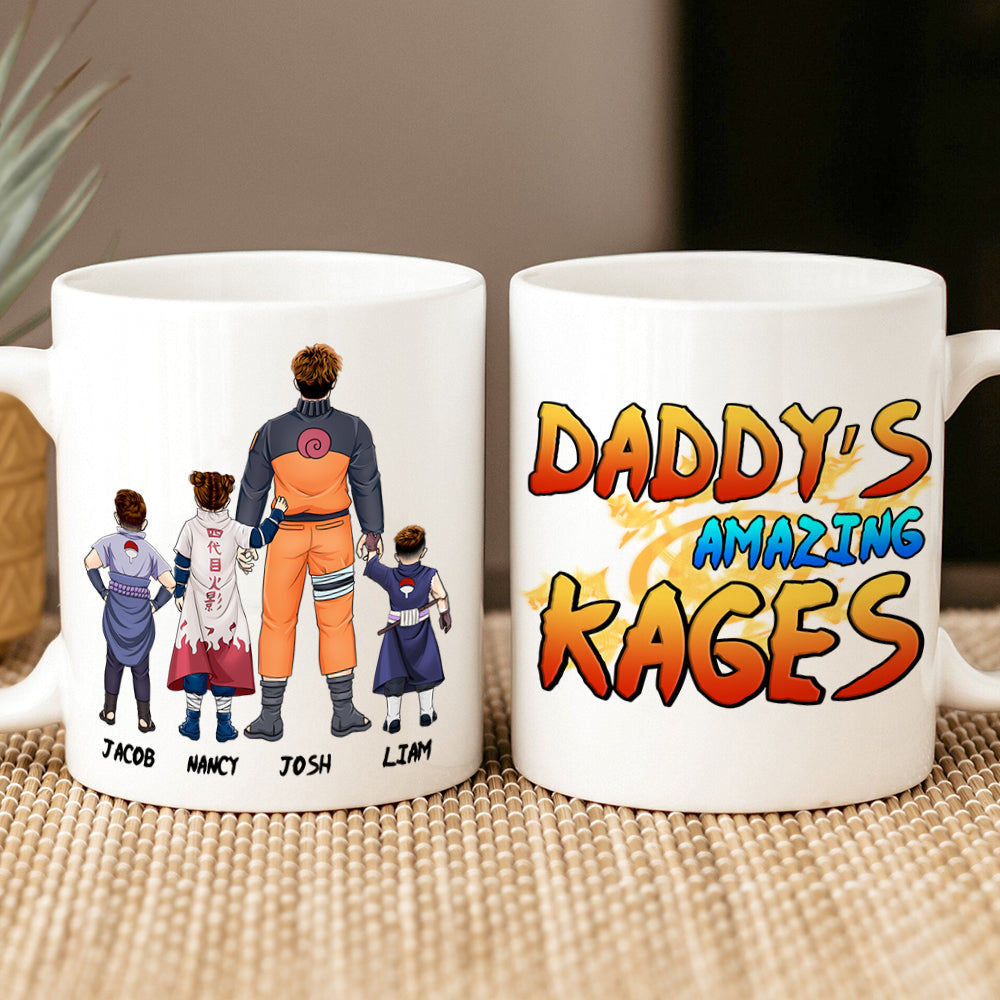 Personalized Anime Dad Coffee Mug - Father's Day Gift Coffee Mug PopCulturePrints