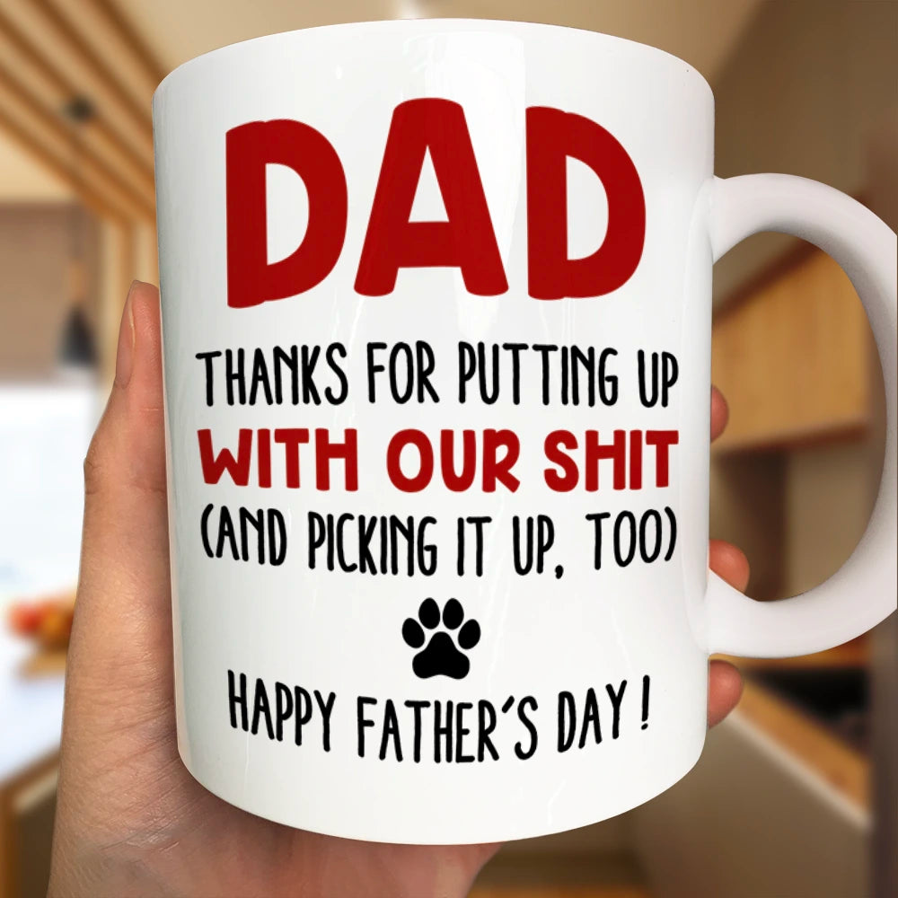 Thanks for Putting Up with My Shot - Personalized Mug for Dog Lovers Mug PopCulturePrints