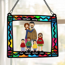 Load image into Gallery viewer, Personalized Family Suncatcher Ornament - Unique Custom Gift Ornament PopCulturePrints
