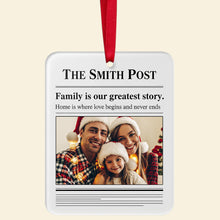 Load image into Gallery viewer, Family Is Where Life Begins - Personalized Christmas Ornament Ornament PopCulturePrints
