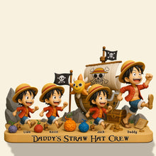 Load image into Gallery viewer, “Every Day is an Adventure!” - Personalized Pirate Dad Plaque - Perfect Gift for Dads, Grandpas, and More Shaped Plaques PopCulturePrints
