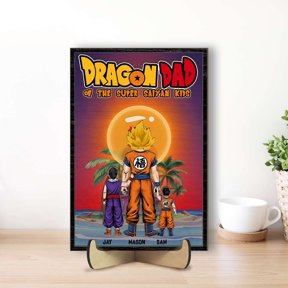 Personalized Dragon Mom Wood Sign - Custom Gift for Mother's Day Wood Sign PopCulturePrints