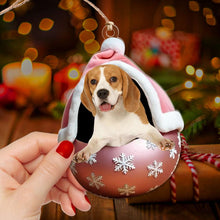 Load image into Gallery viewer, Personalized Christmas Pet Photo Ornament Ornament PopCulturePrints
