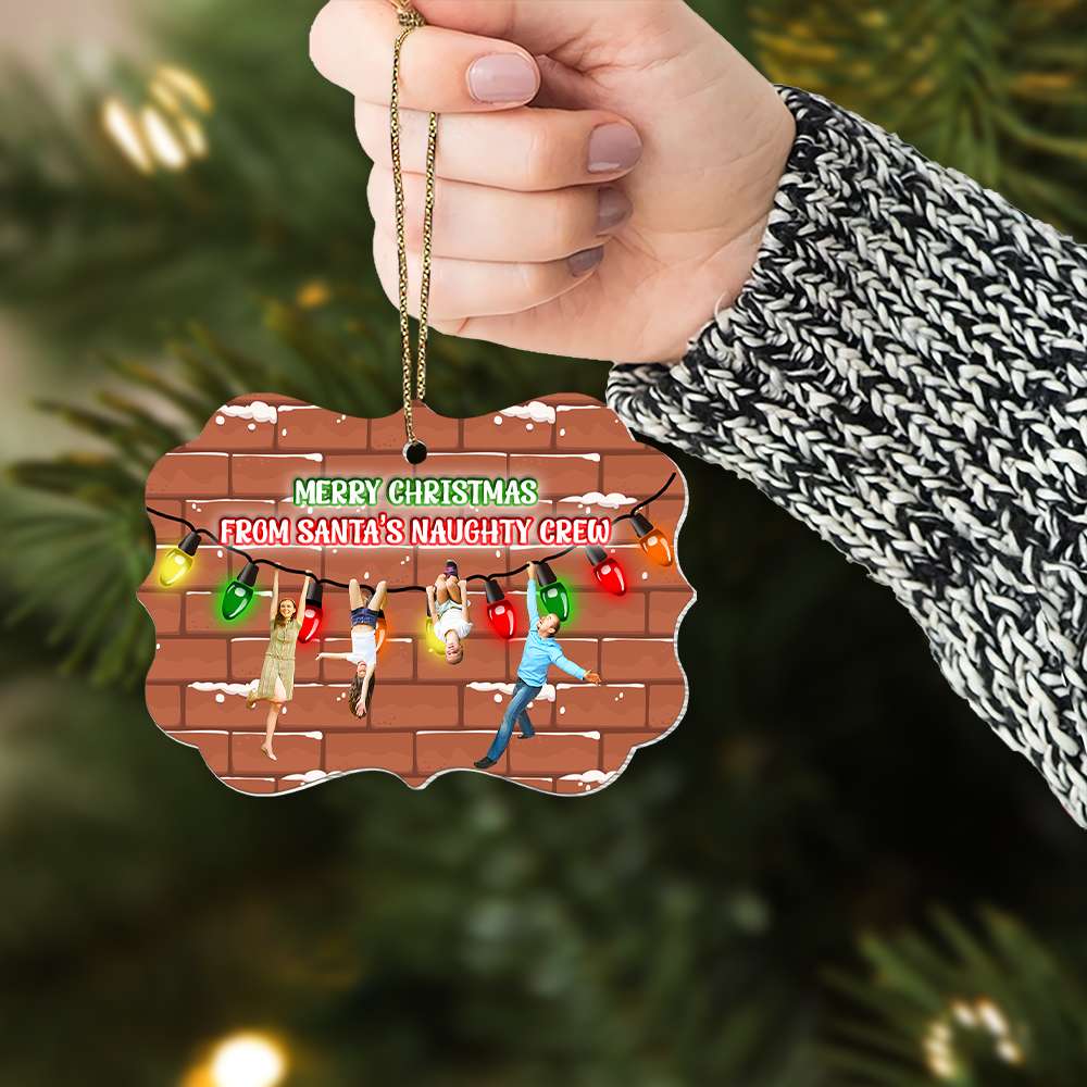 Personalized Funny Christmas Family Ornament - Custom Photo Gift Ornament PopCulturePrints