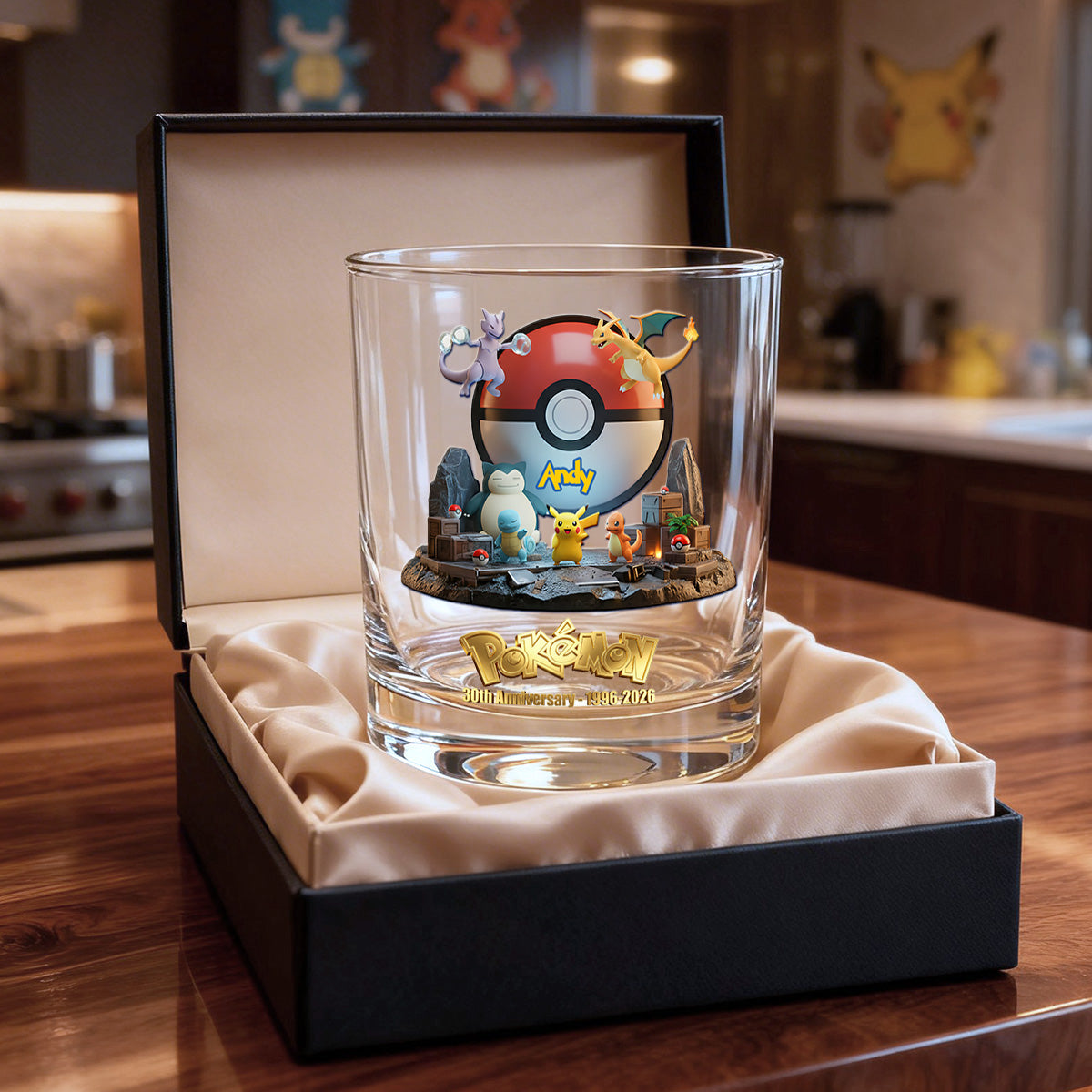 Adventure Awaits: Personalized Pokemon Glass Mug for Anniversaries Glass PopCulturePrints