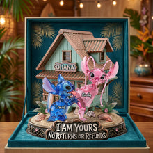 Load image into Gallery viewer, I Am Yours, No Returns or Refunds - Funny Aliens Couple Acrylic Plaque - Personalized Gifts for Couples
