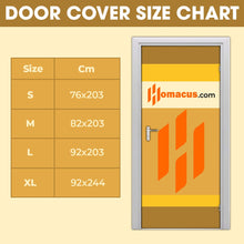 Load image into Gallery viewer, “Transform Your Space with a Touch of Horror” - Creepy Toilet Scene Door Cover, Personalized Halloween Gift for Horror Movie Fans Door Covers PopCulturePrints
