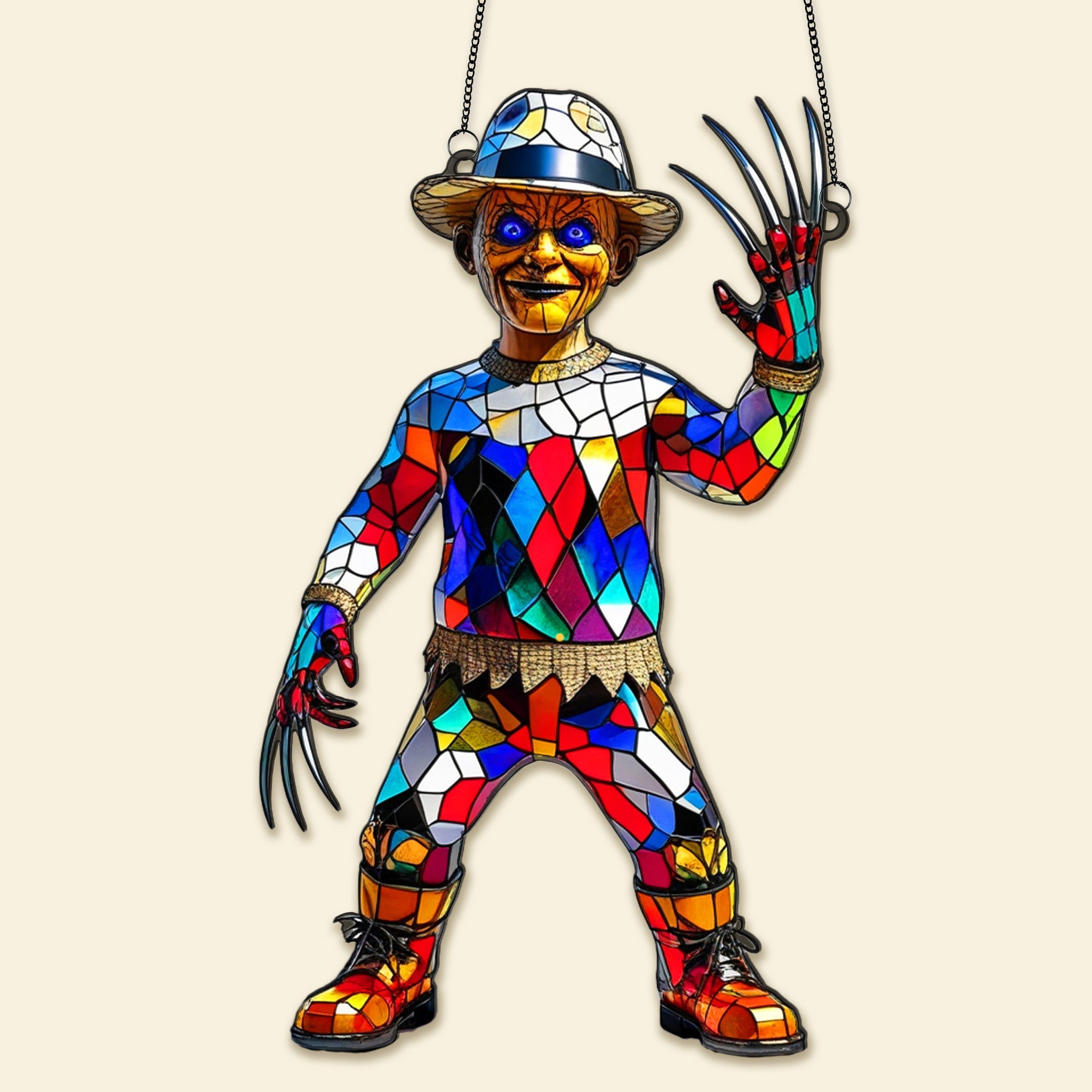 “Celebrate Halloween with a Spooktacular Twist!” - Horror Movie Halloween Suncatcher Ornament - Personalized Gifts for Movie Lovers Ornament PopCulturePrints