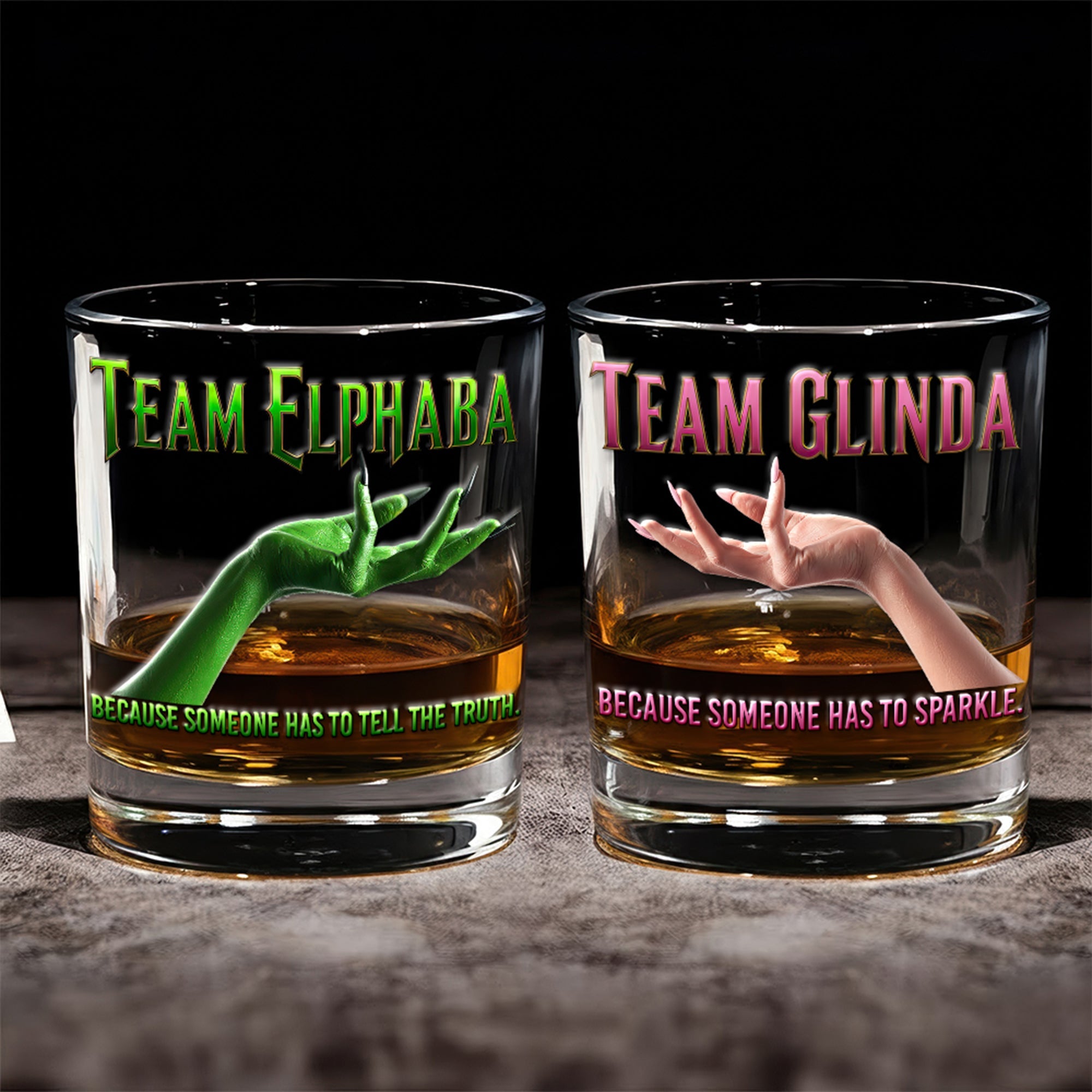"Join the Magic!" - Personalized Magic Duo Drinking Glasses for Fantasy Fans Glass PopCulturePrints