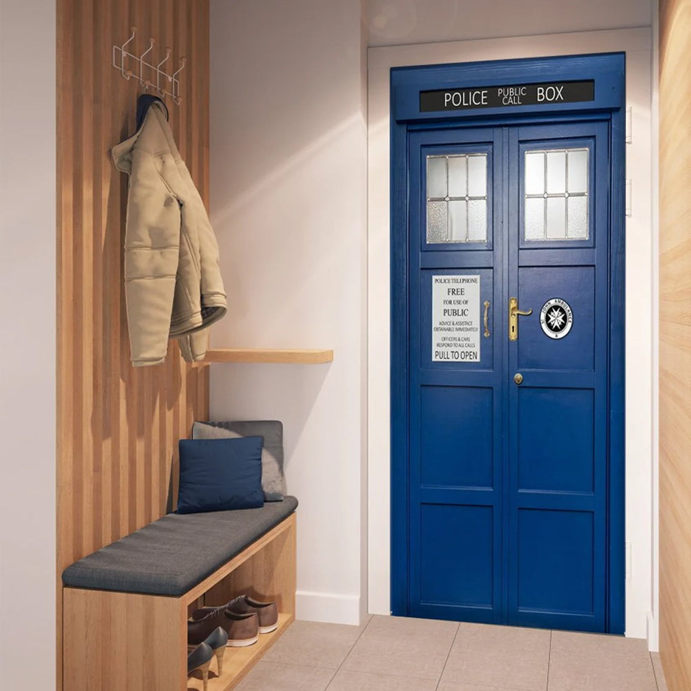 Police Box Door Cover - Perfect For Movie Fans Door Covers PopCulturePrints