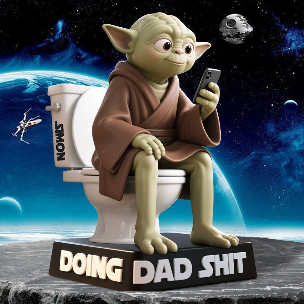 Doing Dad Stuff - Personalized Acrylic Plaque for Dads, Grandpas, and Fathers Shaped Plaques PopCulturePrints