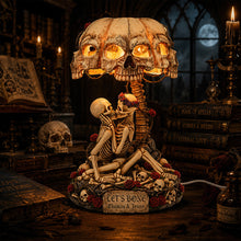 Load image into Gallery viewer, Let's Bone - Naughty Couple Skeleton Acrylic Light Box - Personalized Gifts
