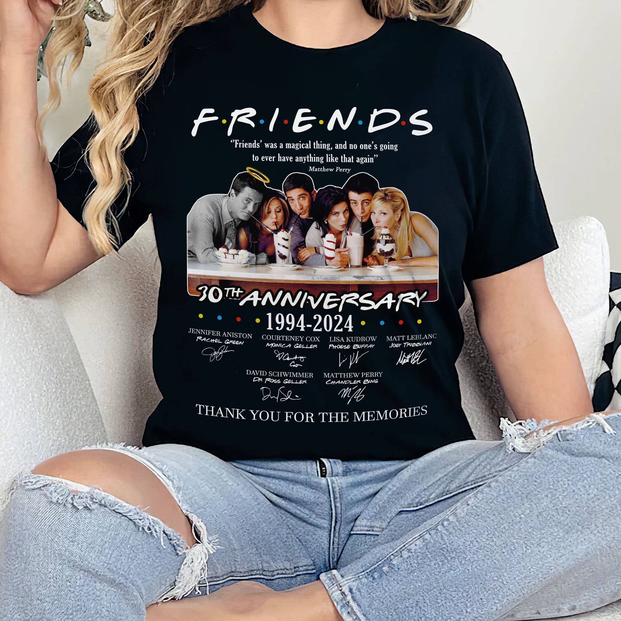 Friends TV Show 30th Anniversary Shirt - Classic 90s Sitcom Tribute