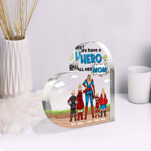 Load image into Gallery viewer, Personalized Hero Mom Plaque - Custom Mother&#39;s Day Gift Decorative Plaques PopCulturePrints

