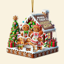 Load image into Gallery viewer, Personalized Family Gingerbread House Acrylic Ornament Ornament PopCulturePrints
